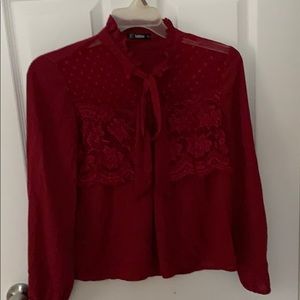 Shein blouse with tie